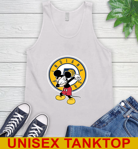 Indiana Pacers NBA Basketball Dabbing Mickey Disney Sports Tank Top