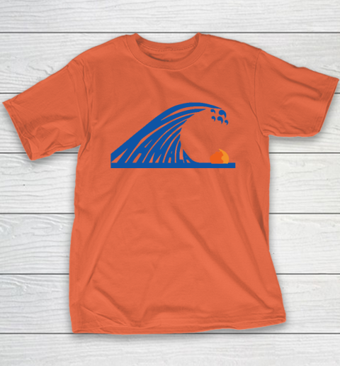 Blue Wave For Kamala Harris Trump Funny Youth T-Shirt 2