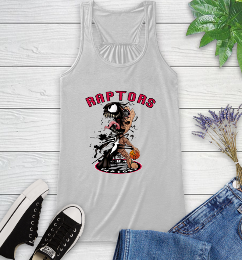 NBA Toronto Raptors Basketball Venom Groot Guardians Of The Galaxy Racerback Tank