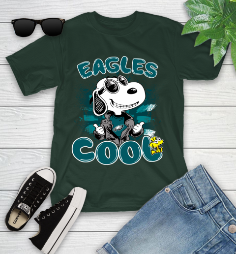 NFL Football Philadelphia Eagles Cool Snoopy Shirt Youth T-Shirt 4