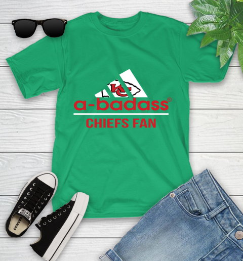 Kansas City Chiefs NFL Football A Badass Adidas Adoring Fan Sports Youth T-Shirt 8