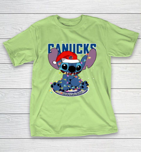 Vancouver Canucks NHL Hockey noel stitch Christmas T-Shirt 6