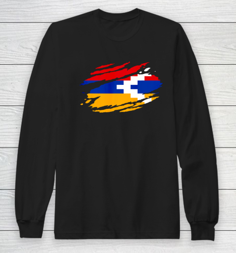 Artsakh Flag Proud Artsakh Support Artsakh Strong Armenia Long Sleeve T-Shirt