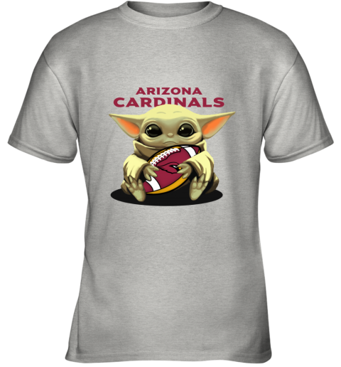 Baby Yoda Loves The Arizona Cardinals gcnz baby yoda loves the arizona cardinals youth t shirt 26 front ash