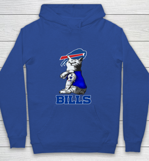 NFL Football My Cat Loves Buffalo Bills Youth Hoodie 6