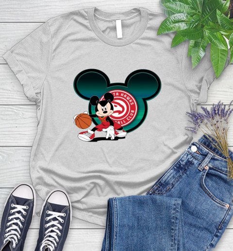 NBA Atlanta Hawks Mickey Mouse Disney Basketball Women's T-Shirt