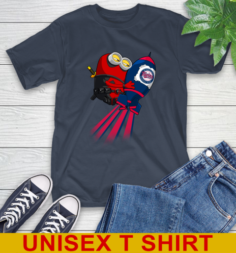 MLB Baseball Minnesota Twins Deadpool Minion Marvel Shirt T-Shirt 3
