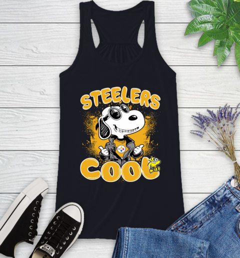 NFL Football Pittsburgh Steelers Cool Snoopy Shirt Racerback Tank 7