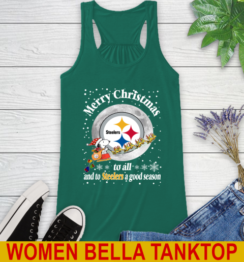 Pittsburgh Steelers Merry Christmas To All And To Steelers A Good Season NFL Football Sports Racerback Tank 5