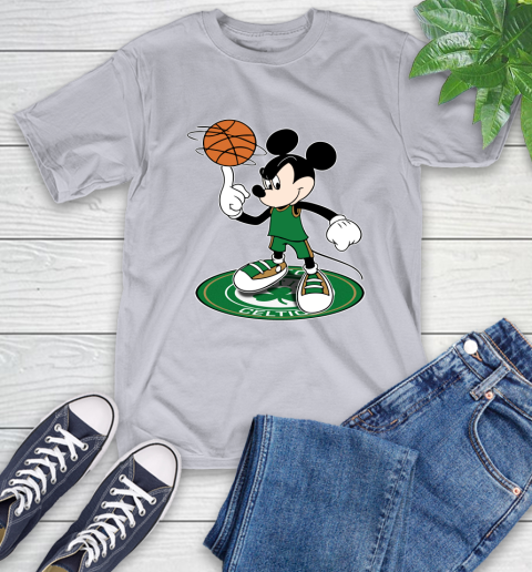 NBA Basketball Boston Celtics Cheerful Mickey Disney Shirt T-Shirt 6