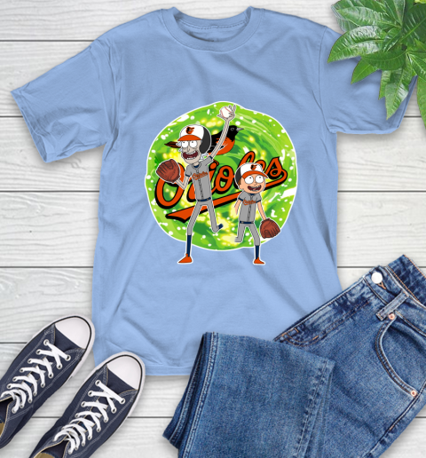 MLB Baltimore Orioles Rick And Morty Baseball Sports T-Shirt 11