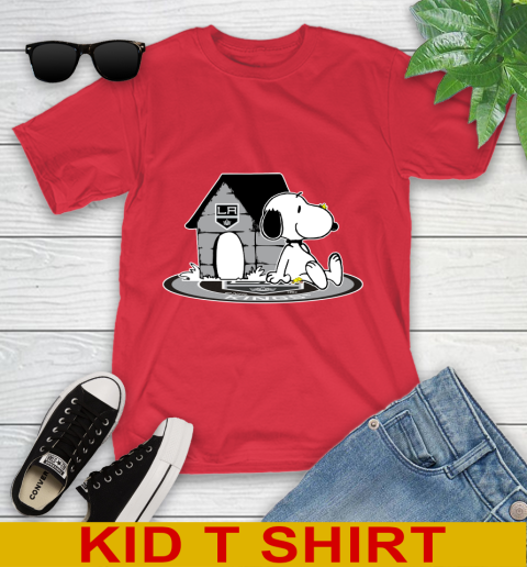 NHL Hockey Los Angeles Kings Snoopy The Peanuts Movie Shirt Youth T-Shirt 10