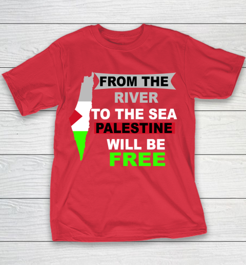 From The River To The Sea Palestine Will Be Free Shirt Youth T-Shirt 7