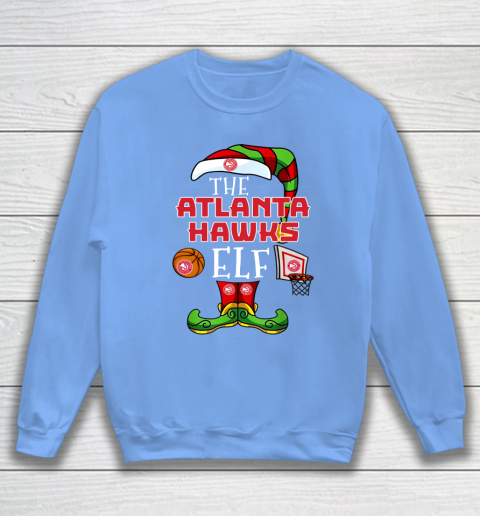 Atlanta Hawks Christmas ELF Funny NBA Sweatshirt 8
