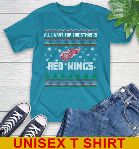 Detroit Red Wings NHL Hockey All I Want For Christmas Is My Team Sports 9