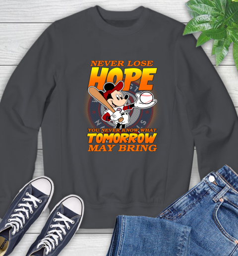 Washington Nationals MLB Baseball Mickey Disney Never Lose Hope Sweatshirt 6