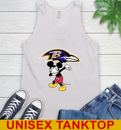 Baltimore Ravens NFL Football Dabbing Mickey Disney Sports Tank Top