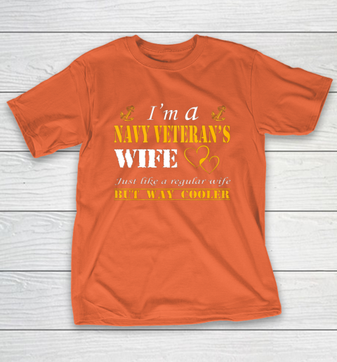 Womens I am a Navy veterans wife t shirt Navy veteran T-Shirt 4