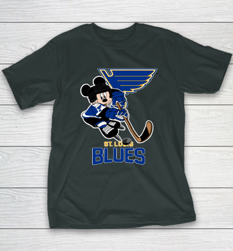 NHL St.Louis Blues Mickey Mouse Disney Hockey Youth T-Shirt 3