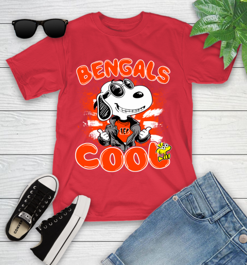 NFL Football Cincinnati Bengals Cool Snoopy Shirt Youth T-Shirt 11