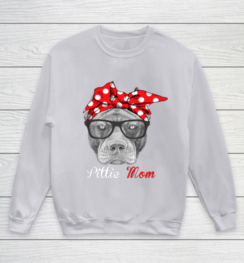 Dog Mom Shirt Pittie Mom Shirt for Pitbull Dog Lovers Mothers Day Youth Sweatshirt 3