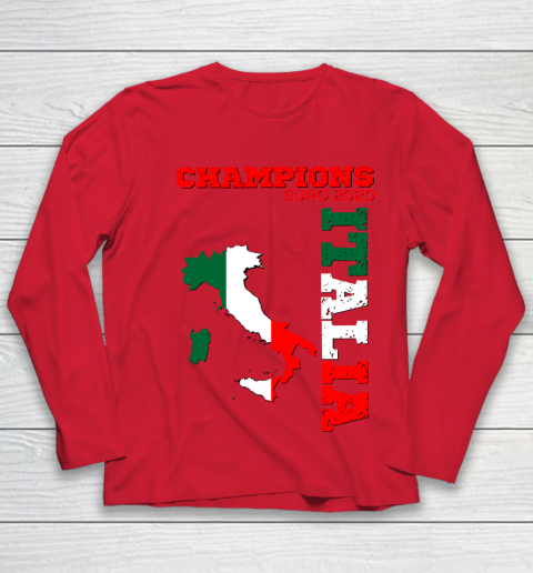 Italy Champions Euro 2020 played in 2021 Youth Long Sleeve 8