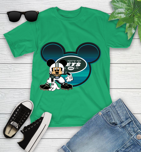 NFL New York Jets Mickey Mouse Disney Football T Shirt Youth T-Shirt 6