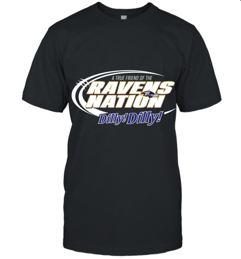 A True Friend Of The Ravens Nation Shirts Unisex Jersey Tee