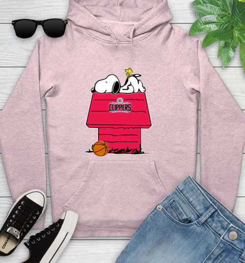 LA Clippers NBA Basketball Snoopy Woodstock The Peanuts Movie Youth Hoodie 10