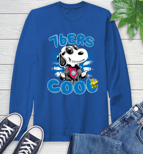 NBA Basketball Philadelphia 76ers Cool Snoopy Shirt Long Sleeve T-Shirt 11