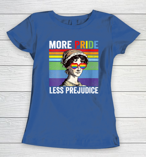More Pride Less Prejudice Pride Month Funny Women's T-Shirt 7