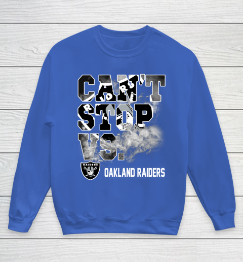 NFL Oakland Raiders Can't Stop Vs Youth Sweatshirt 6