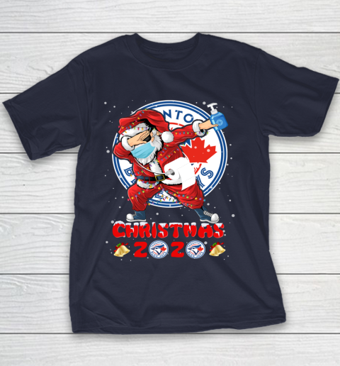 Toronto Blue Jays Funny Santa Claus Dabbing Christmas 2020 MLB Youth T-Shirt 2