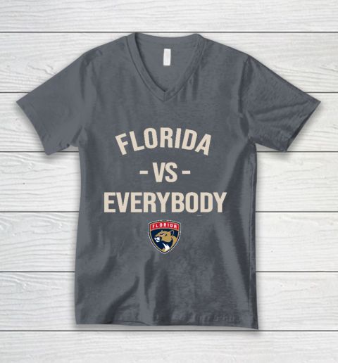 Florida Panthers Vs Everybody V-Neck T-Shirt 4