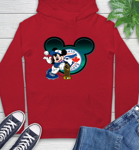 MLB Toronto Blue Jays The Commissioner's Trophy Mickey Mouse Disney Hoodie 10
