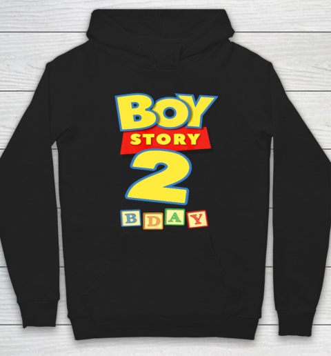 Toy Blocks Boy Story 2 Year Old Birthday Hoodie