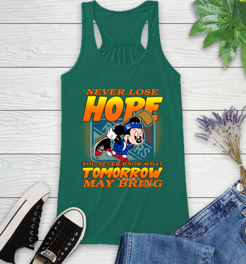 New York Rangers NHL Hockey ootball Mickey Disney Never Lose Hope Racerback Tank 6