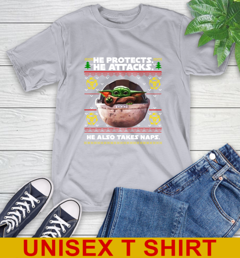 He Protects He Attacks He Also Takes Naps Baby Yoda Shirts 5