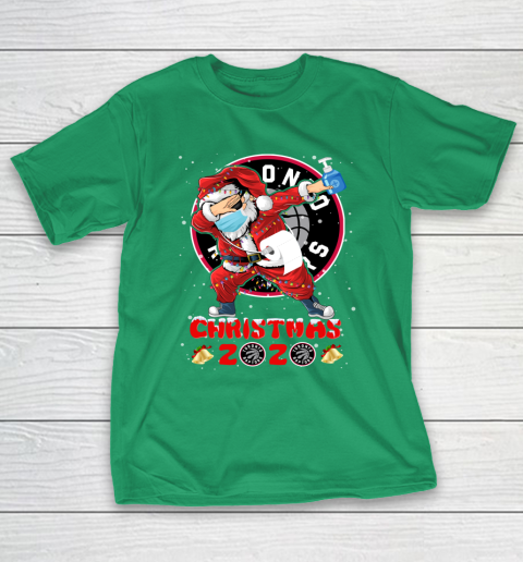 Toronto Raptors Funny Santa Claus Dabbing Christmas 2020 NBA T-Shirt 5