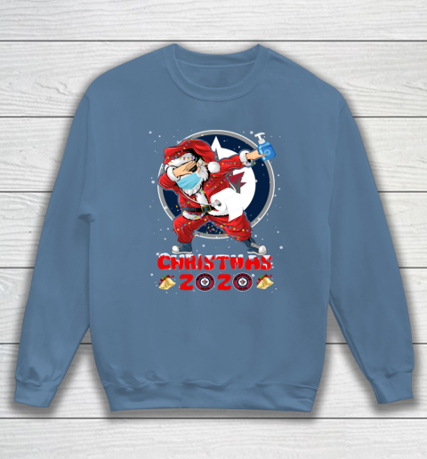 Winnipeg Jets Funny Santa Claus Dabbing Christmas 2020 NHL Sweatshirt 6