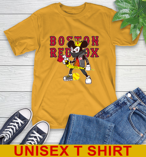 Boston Red Sox MLB Baseball Mickey Peace Sign Sports T-Shirt 3
