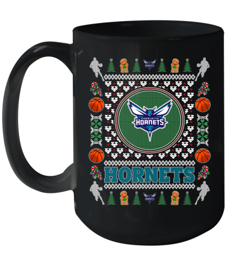 Charlotte Hornets Merry Christmas NBA Basketball Loyal Fan Ceramic Mug 15oz