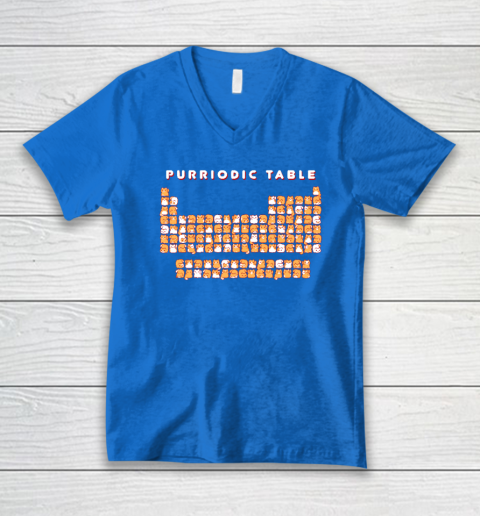 Purriodic Table Cat Funny V-Neck T-Shirt 4