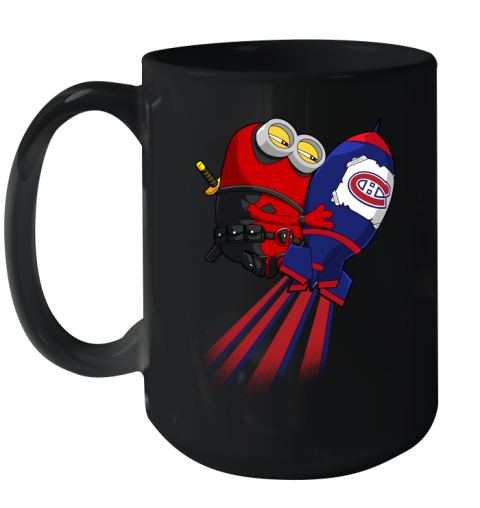 NHL Hockey Montreal Canadiens Deadpool Minion Marvel Shirt Ceramic Mug 15oz