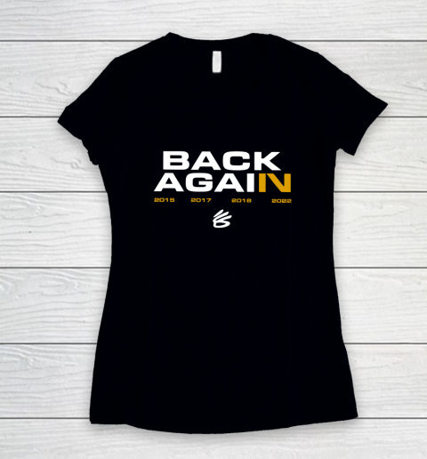 Back Again Warriors Women's V-Neck T-Shirt