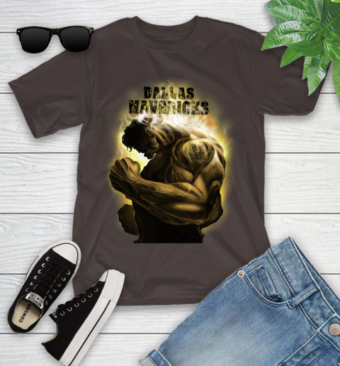 Dallas Mavericks NBA Basketball Hulk Marvel Avengers Sports Youth T-Shirt 7