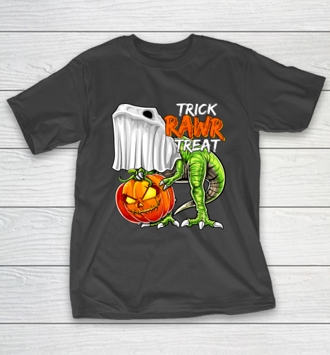 Halloween Dinosaur Ghost Pumpkin Jack O Lantern Gift Boys T-Shirt