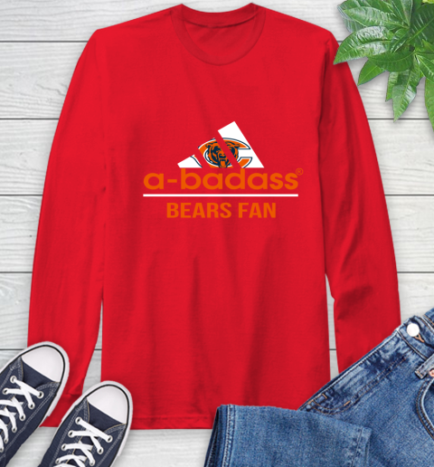 NFL A Badass Chicago Bears Fan Adidas Football Sports Long Sleeve T-Shirt 11