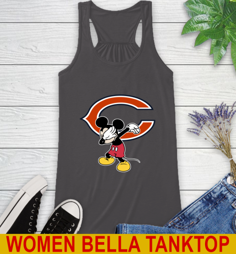 Chicago Bears NFL Football Dabbing Mickey Disney Sports Racerback Tank 12