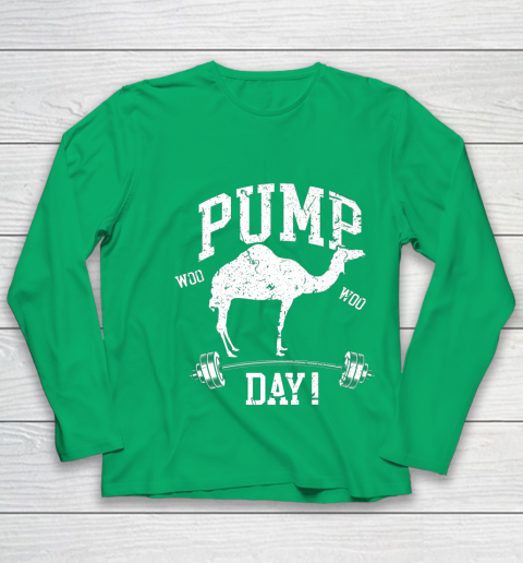 Funny Pump Day Hump Day Camel Weight Lifting Training Gym Youth Long Sleeve 5 Funny Pump Day Hump Day Camel Weight Lifting Training Gym Youth Long Sleeve - Image 5
